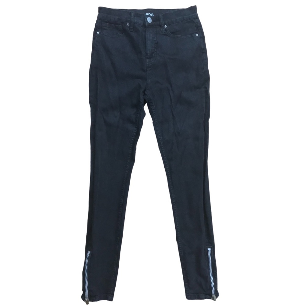 BDG Black Skinny Jeans with Ankle Zippers
